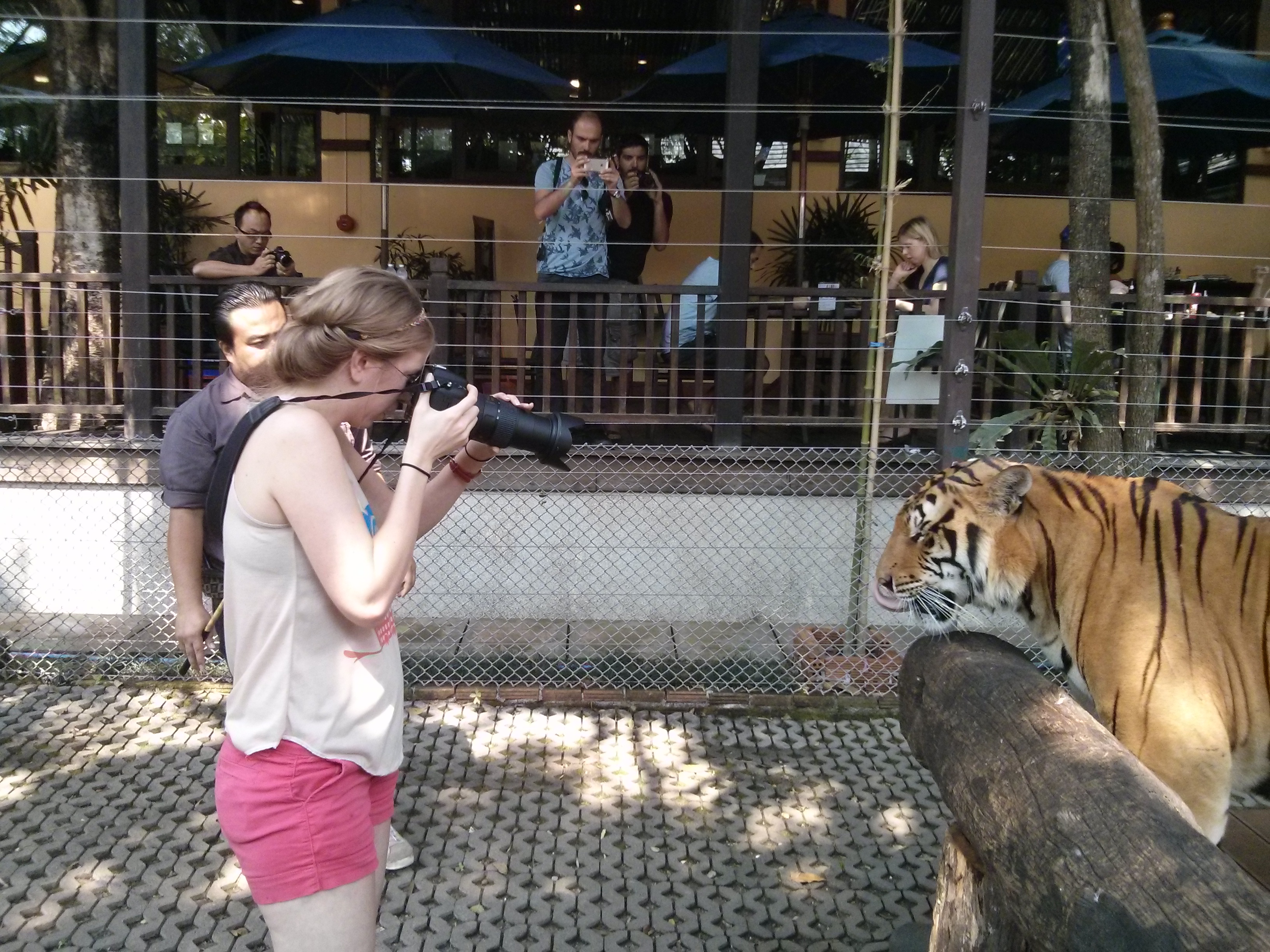 Missie photographing Mike