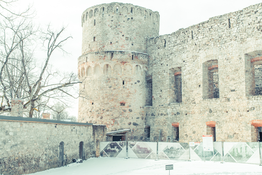 Latvia: A drive through a snow kissed countryside